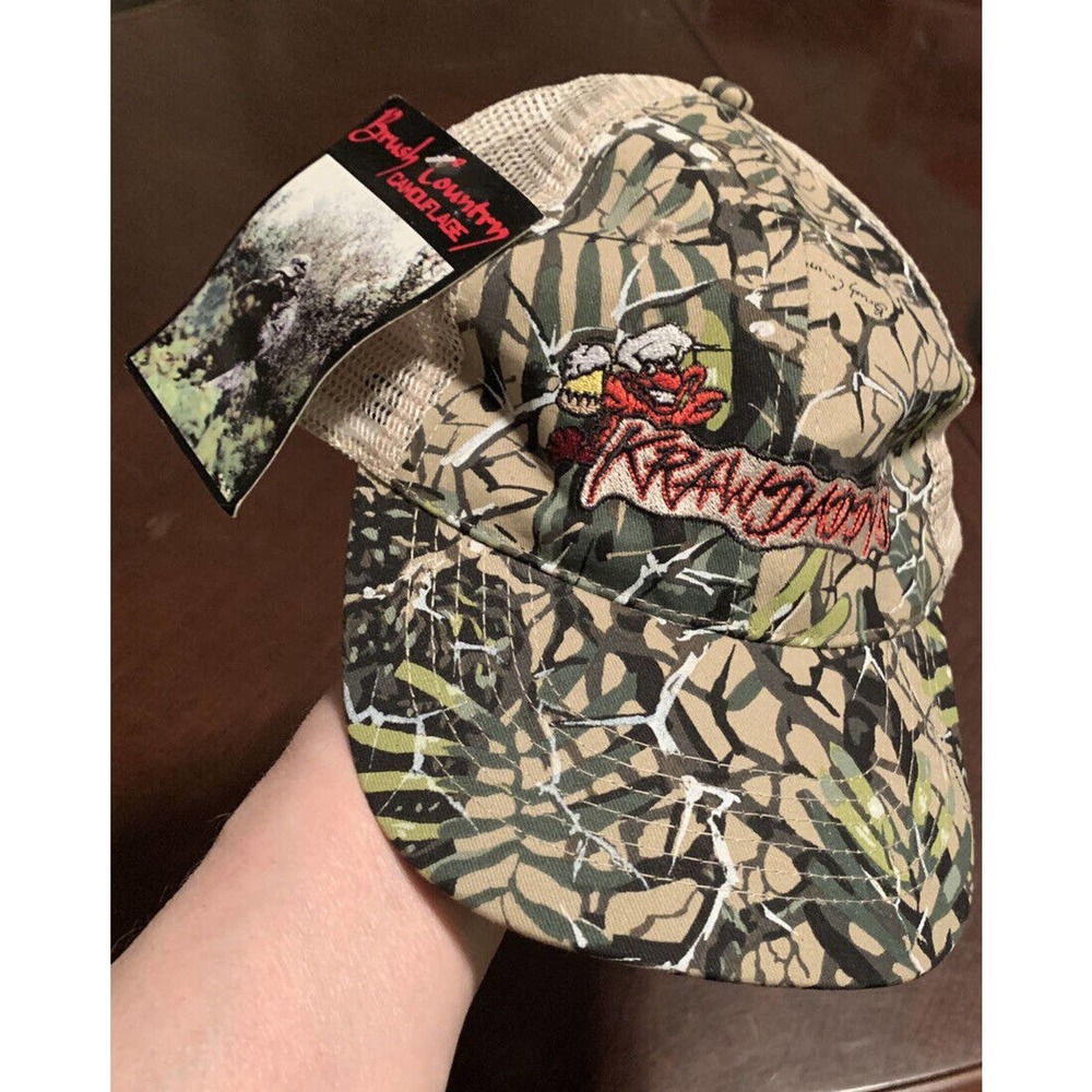 Brush Country Camouflage KRAWDADDY'S Embroidered trucker hat cap NEW